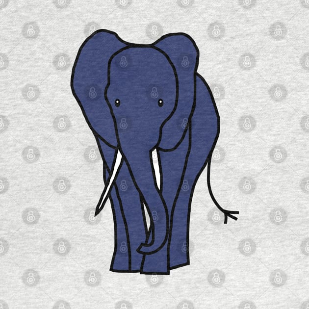 Blue Elephant by ellenhenryart